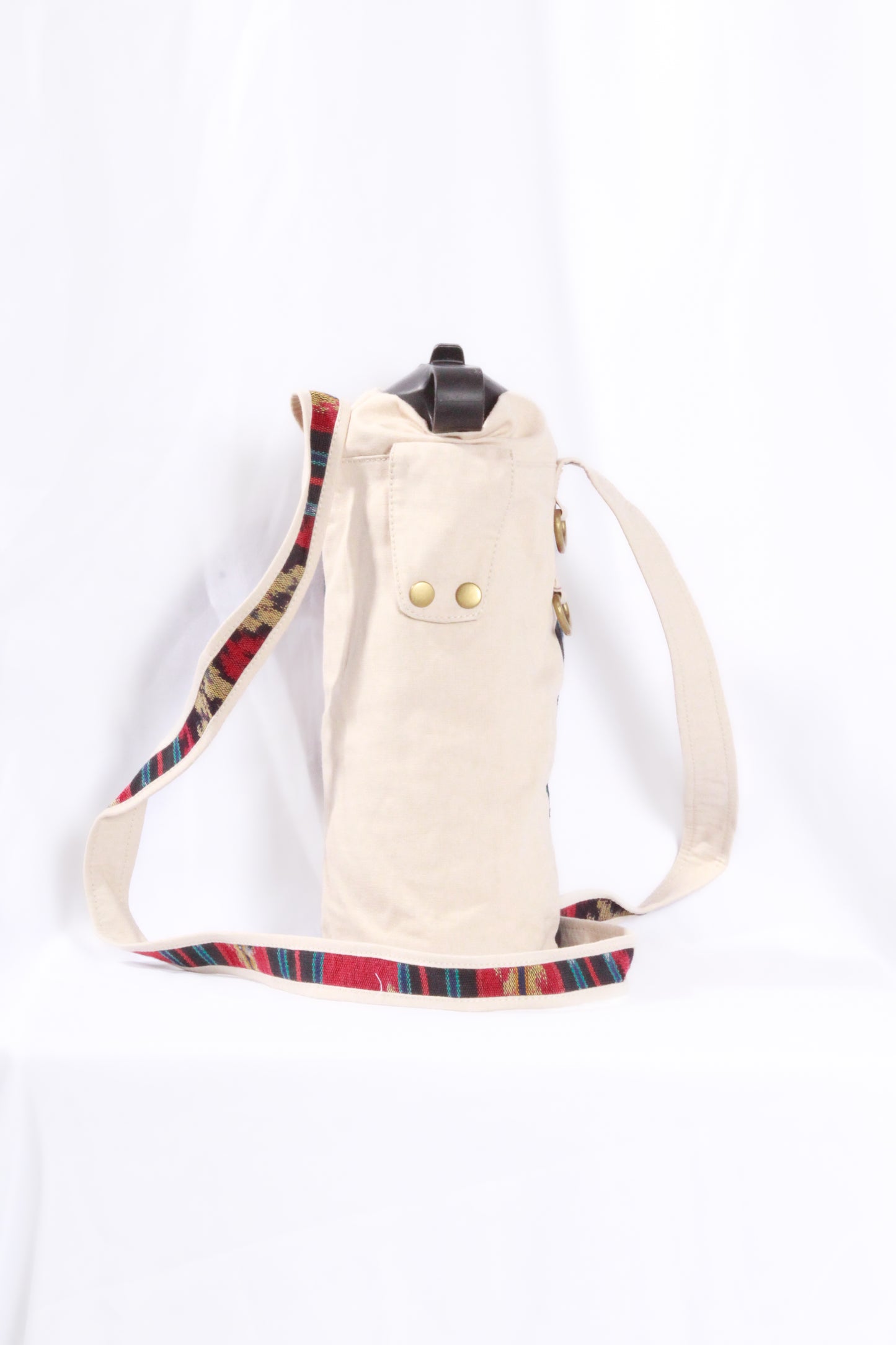 Water Bottle Bag - Indonesian Batik and Canvas